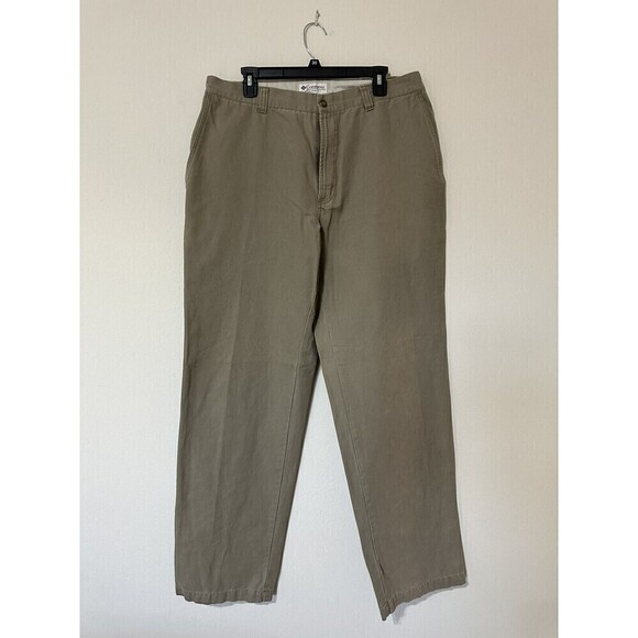 Columbia Sportswear Men's 36 x 34 Khaki Hiking Cargo Utility Work Pants - Picture 1 of 11